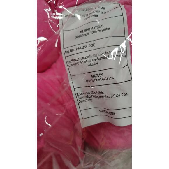 Flower Floor Pillow Seating Cushion - Cute Room Decor for Girls Pink 20x20 in - Picture 4 of 8